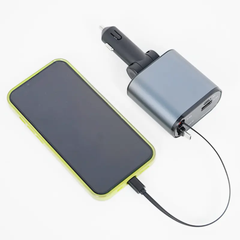 Double chargeur rétractable