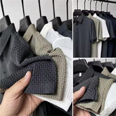 Polo Slim Texturé Infroissable – Élégance, Confort & Zéro Stress