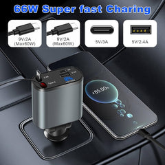 Double chargeur rétractable