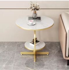 Gueridon en marbre Rond 2 niveaux