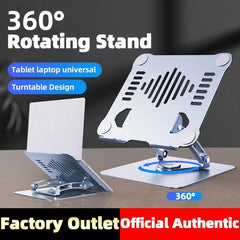 Support pour ordinateur portable avec base rotative à 360°