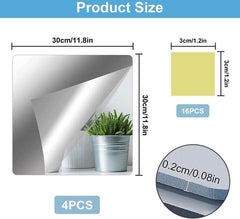 Miroir adhésif rectangle