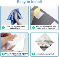 Miroir adhésif rectangle