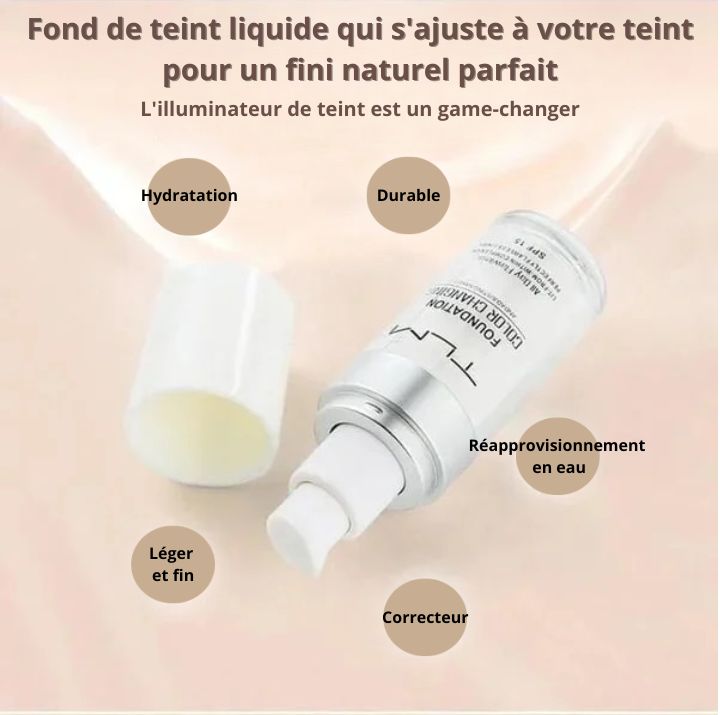 Fond de teint Peau Mûre à changement de couleur - Discoveri