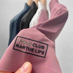 VENETO : POLO INFROISSABLE À COUPE MUSCLÉE