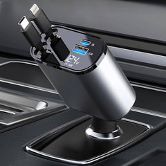 Double chargeur rétractable